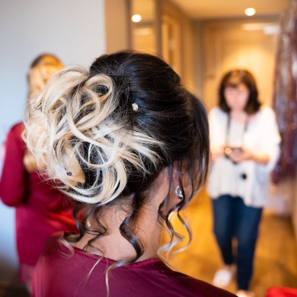 Hannah's wedding - Bridesmaid's hair.