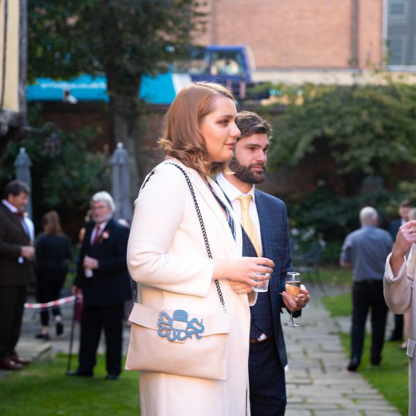 Hannah and Simon at The Merchant Adventurer's Hall - guests 1