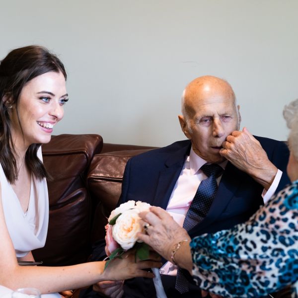 Sammy and Jack at Sandburn Hall - wedding guests 3