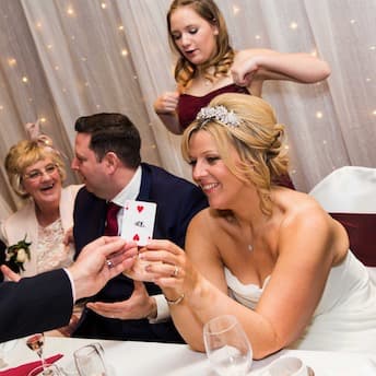 Magic at a wedding in York